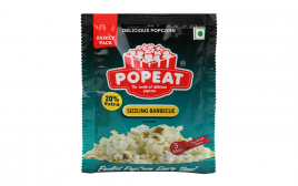 PopEat Delicious Popcorn Sizzling Barbeque Flavour  Pack  90 grams